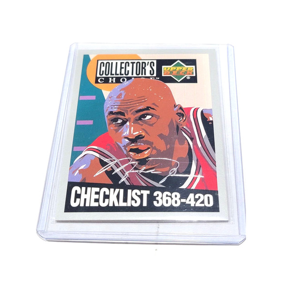 MICHAEL JORDAN - 1994-95 Collector's Choice - Silver Signature - Checklist 420 - Picture 1 of 2